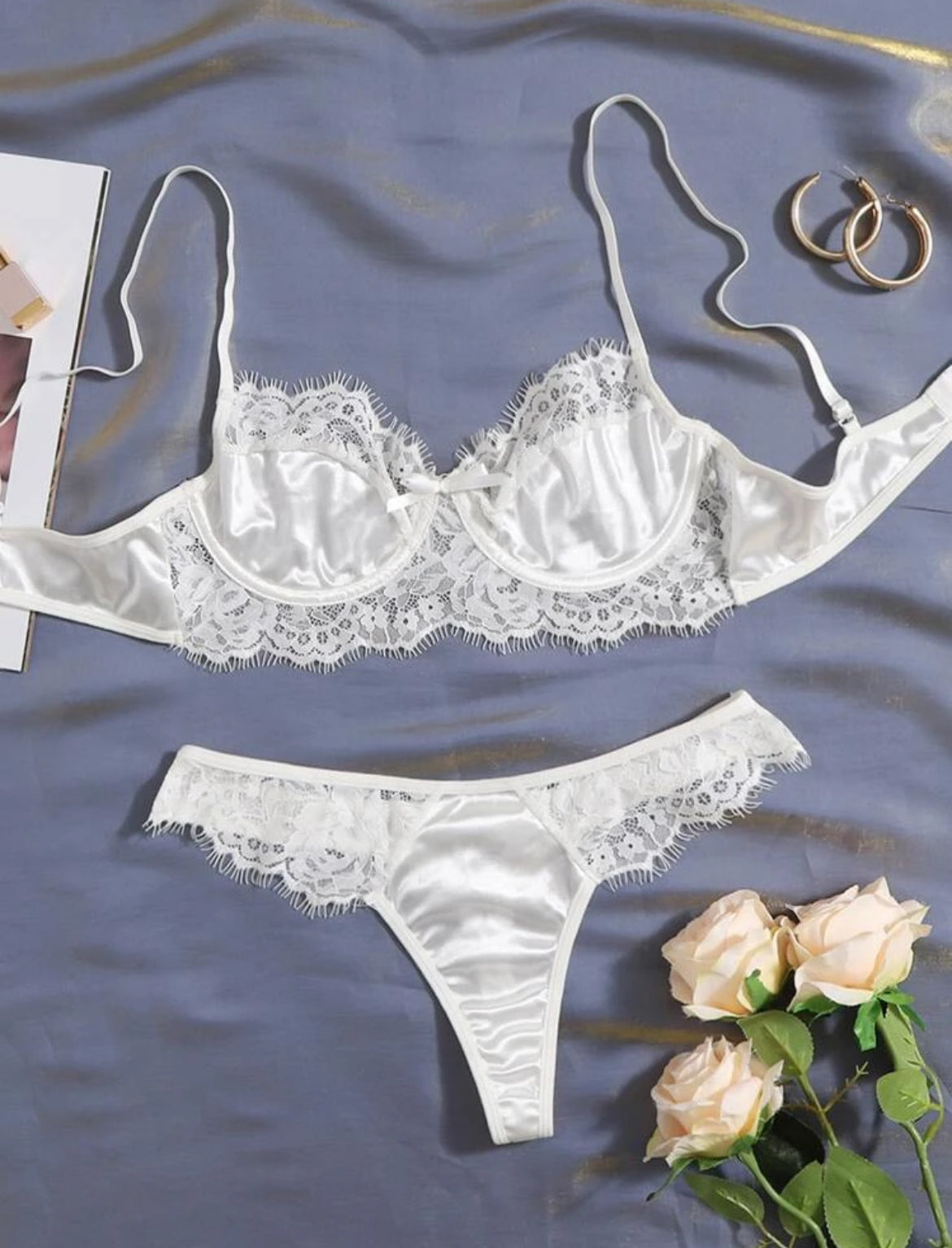 SET VARILLA SATINADO