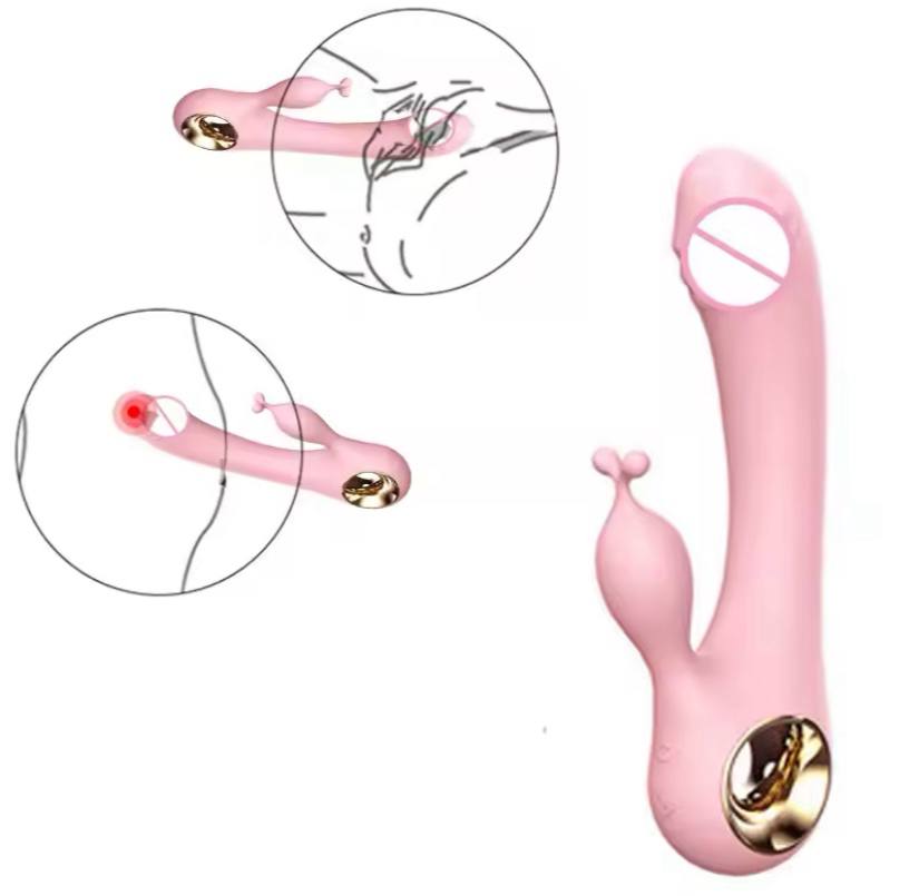 VIBRADOR RABBIT LUXURY DOBLE ESTIMULACIÓN CON AGARRE