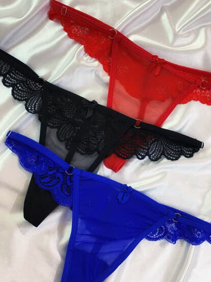 PANTY ENCAJE X3